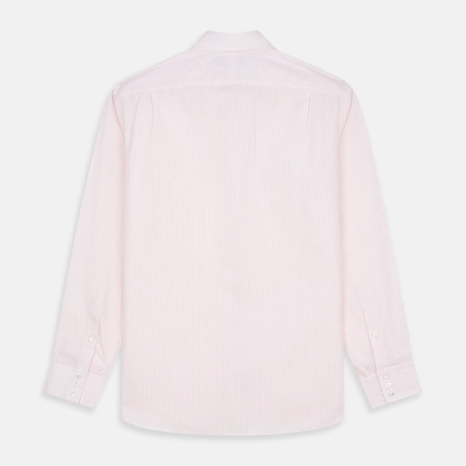 White and Pink Wide Stripe Belgravia Shirt sold by Turnbull & Asser product image thumbnail 5