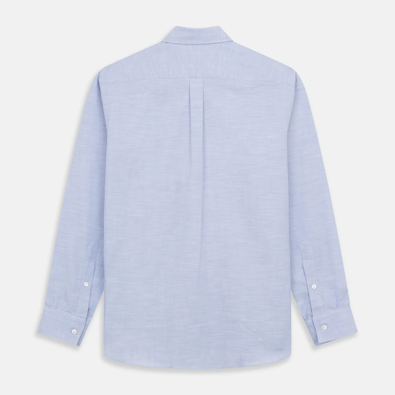 Pale Blue Weekend Fit Hayne Shirt With Dorset Collar And 1-Button Cuffs sold by Turnbull & Asser product image thumbnail 3