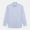 Pale Blue Weekend Fit Hayne Shirt With Dorset Collar And 1-Button Cuffs sold by Turnbull & Asser