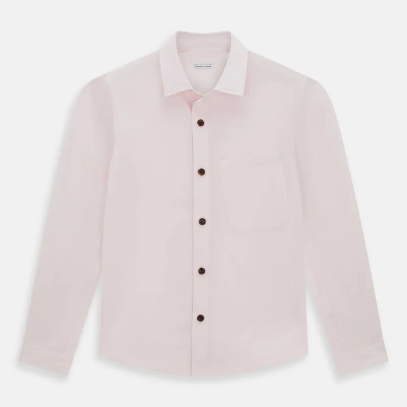 Soft Pink Hyde Overshirt sold by Turnbull & Asser