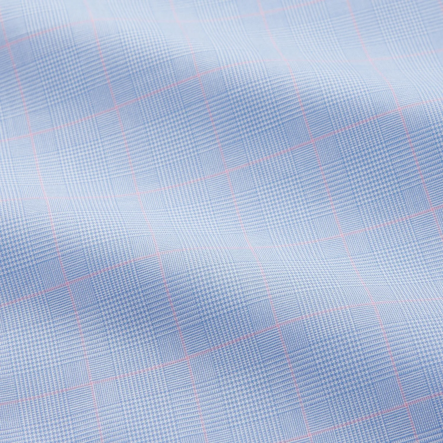 Blue and Pink Prince of Wales Check Mayfair Shirt sold by Turnbull & Asser product image thumbnail 4