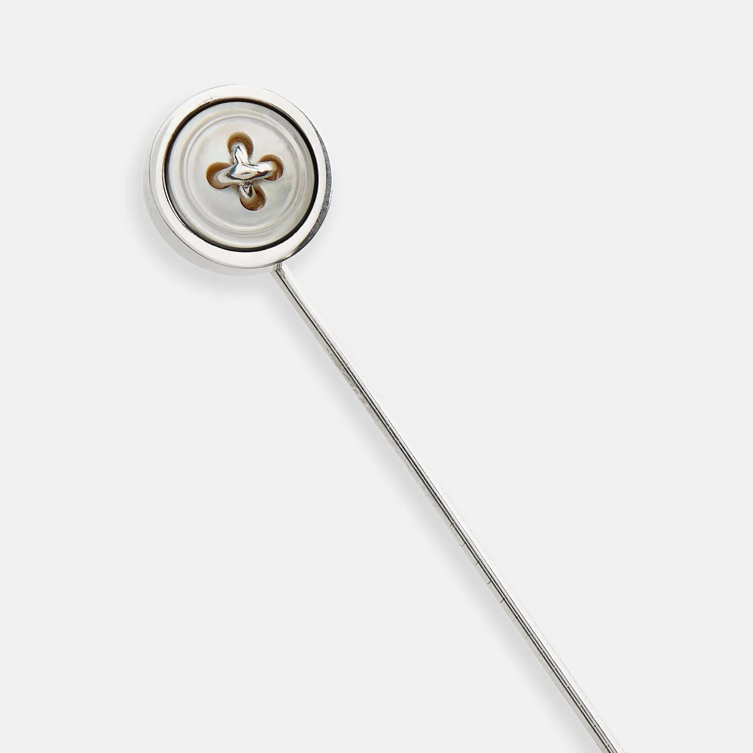 Sterling Silver White Tie Pin sold by Turnbull & Asser product image thumbnail 2