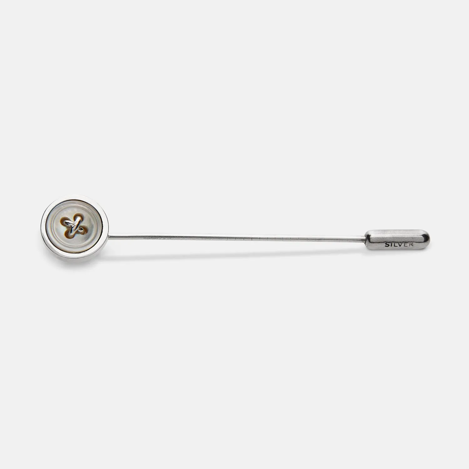 Sterling Silver White Tie Pin sold by Turnbull & Asser