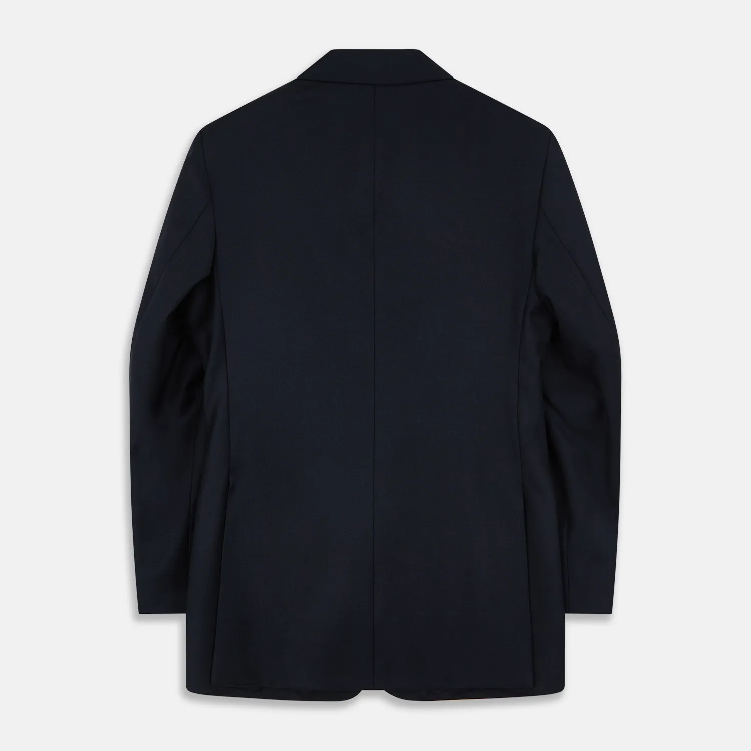 Navy Plain Wool Single Breasted Blazer sold by Turnbull & Asser product image thumbnail 3