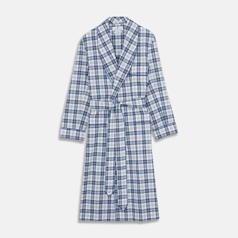 Blue Check Cotton Gown sold by Turnbull & Asser