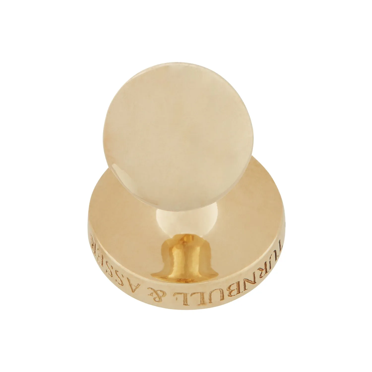 Gold and Navy Mother of Pearl Cufflinks sold by Turnbull & Asser product image thumbnail 4
