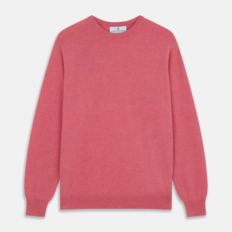 Pink Cashmere Glenn Jumper sold by Turnbull & Asser