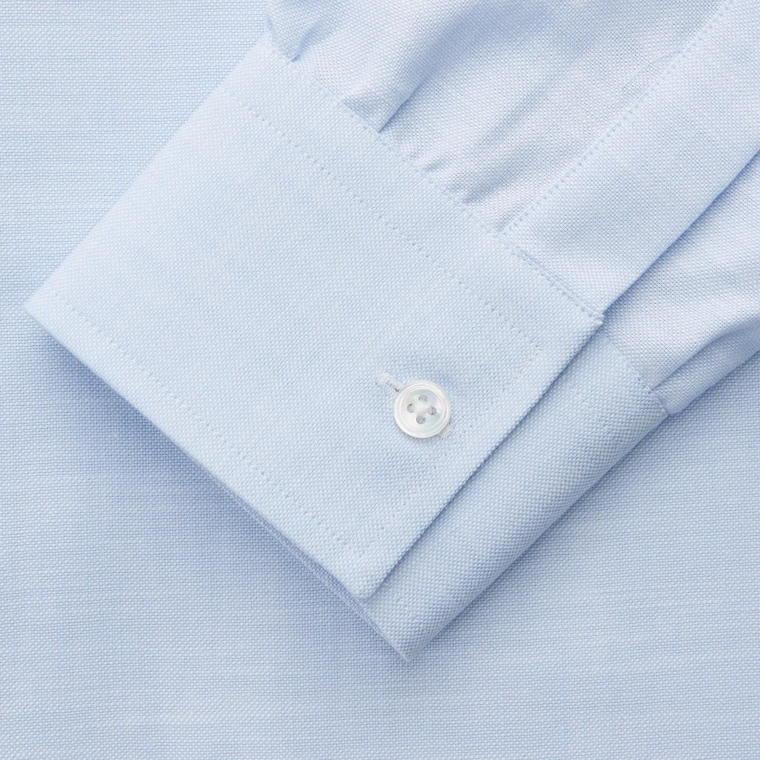 Plain Blue Weekend Fit Chambray Finch Shirt With Derby Collar And Chest Pocket sold by Turnbull & Asser product image thumbnail 3