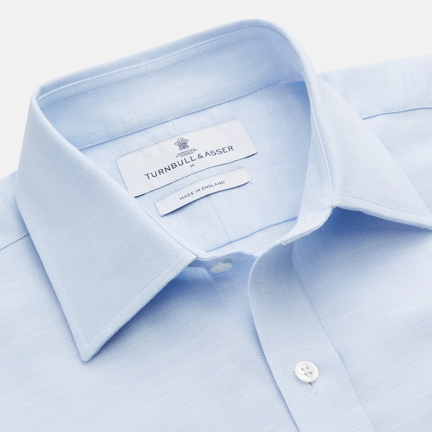 Plain Blue Weekend Fit Chambray Finch Shirt With Derby Collar And Chest Pocket sold by Turnbull & Asser product image thumbnail 2