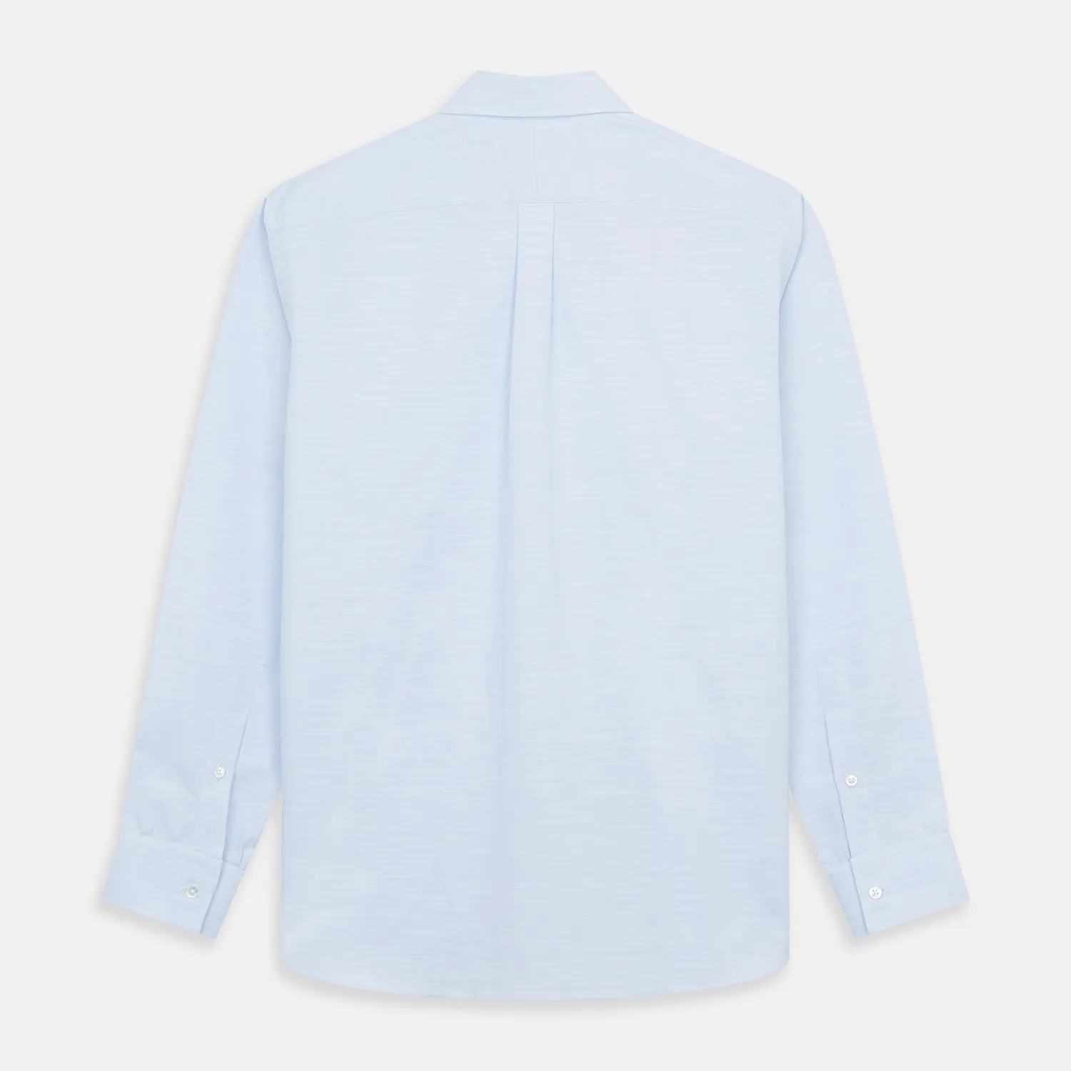 Plain Blue Weekend Fit Chambray Finch Shirt With Derby Collar And Chest Pocket sold by Turnbull & Asser product image thumbnail 5