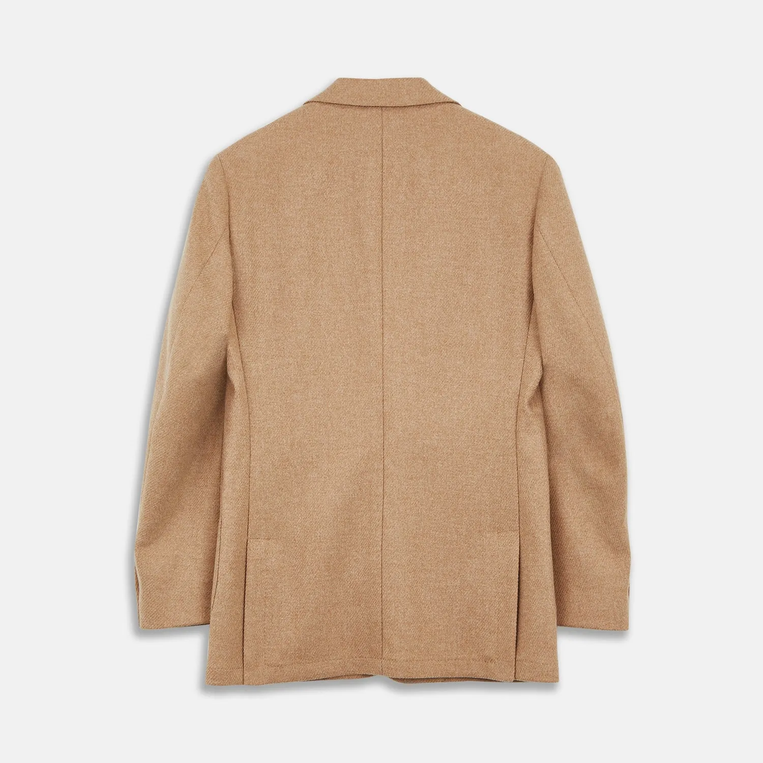 Camel Merino Wool Blazer sold by Turnbull & Asser product image thumbnail 3