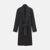 Charcoal Grey Check Wool Pierce Gown sold by Turnbull & Asser