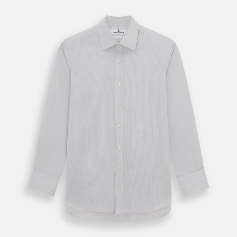 Blue Pencil Stripe Mayfair Shirt sold by Turnbull & Asser