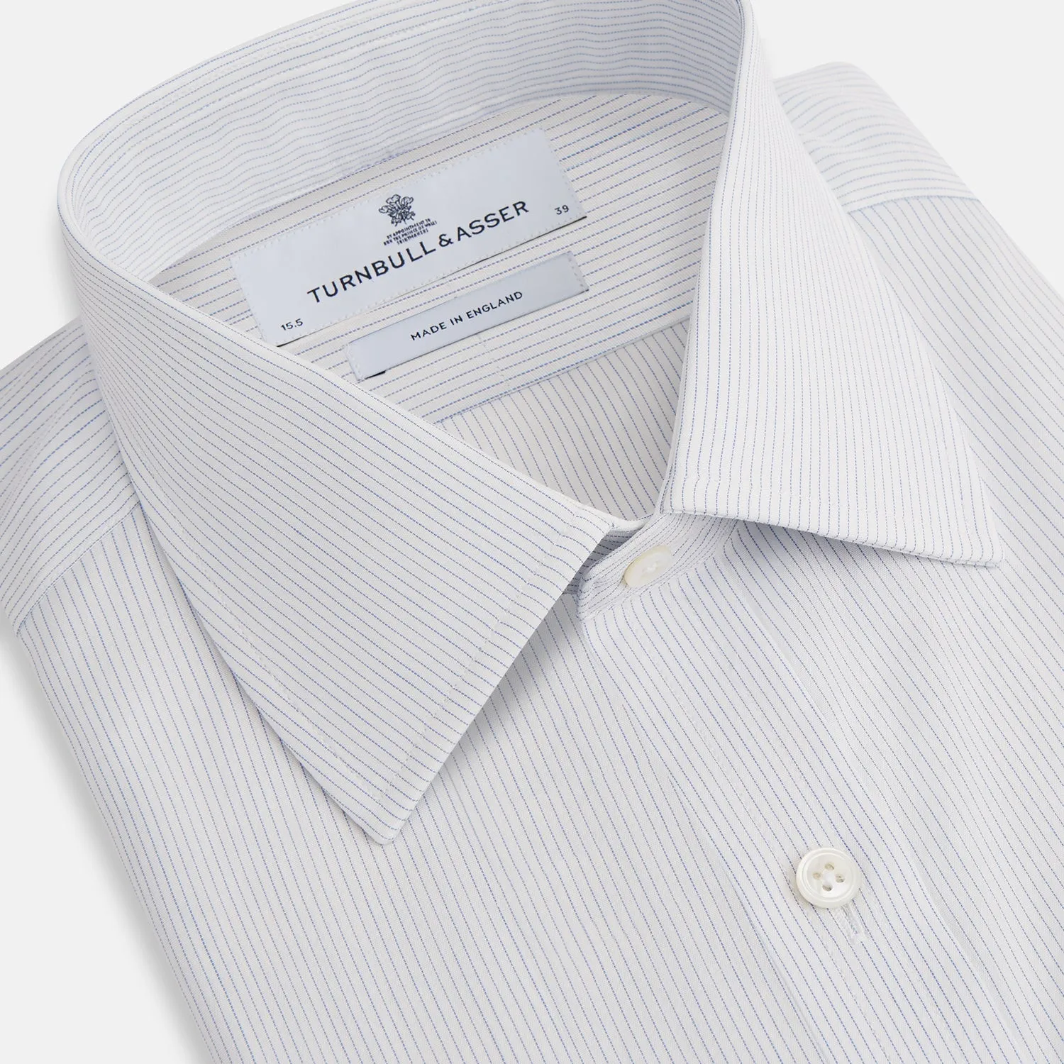 Blue Pencil Stripe Mayfair Shirt sold by Turnbull & Asser product image thumbnail 2