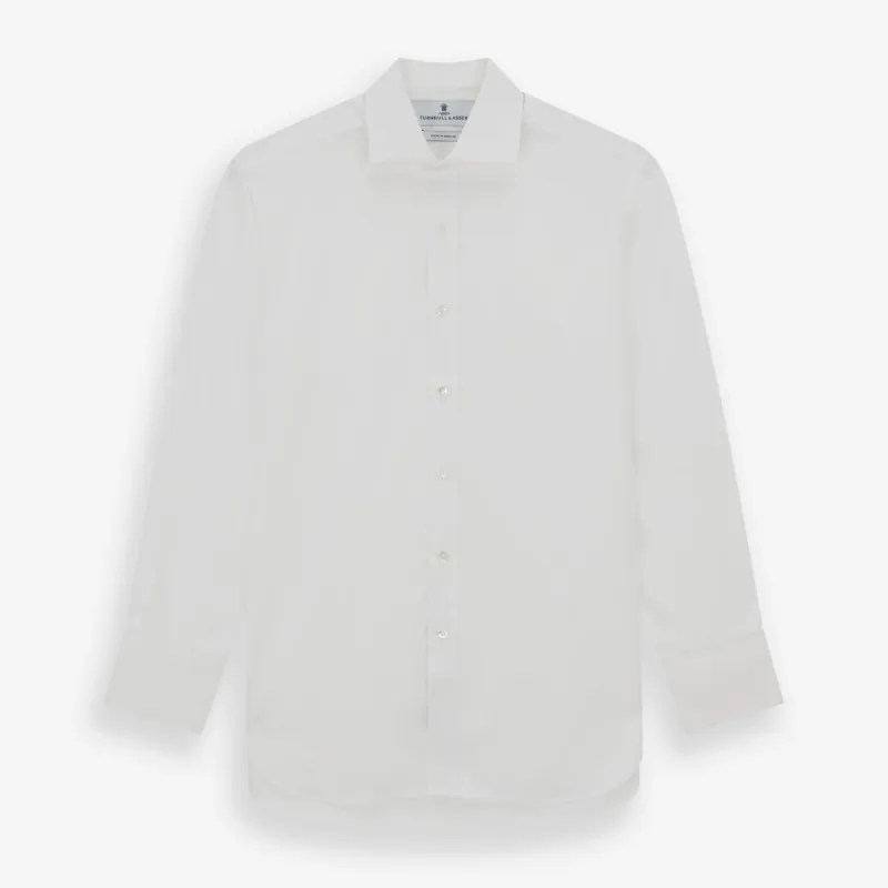 White Poplin Shirt With Regent Collar and 2-Button Cocktail Cuffs sold by Turnbull & Asser
