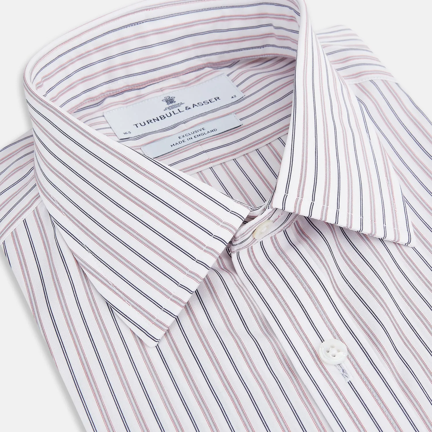 Red Multi Stripe Mayfair Shirt sold by Turnbull & Asser product image thumbnail 2