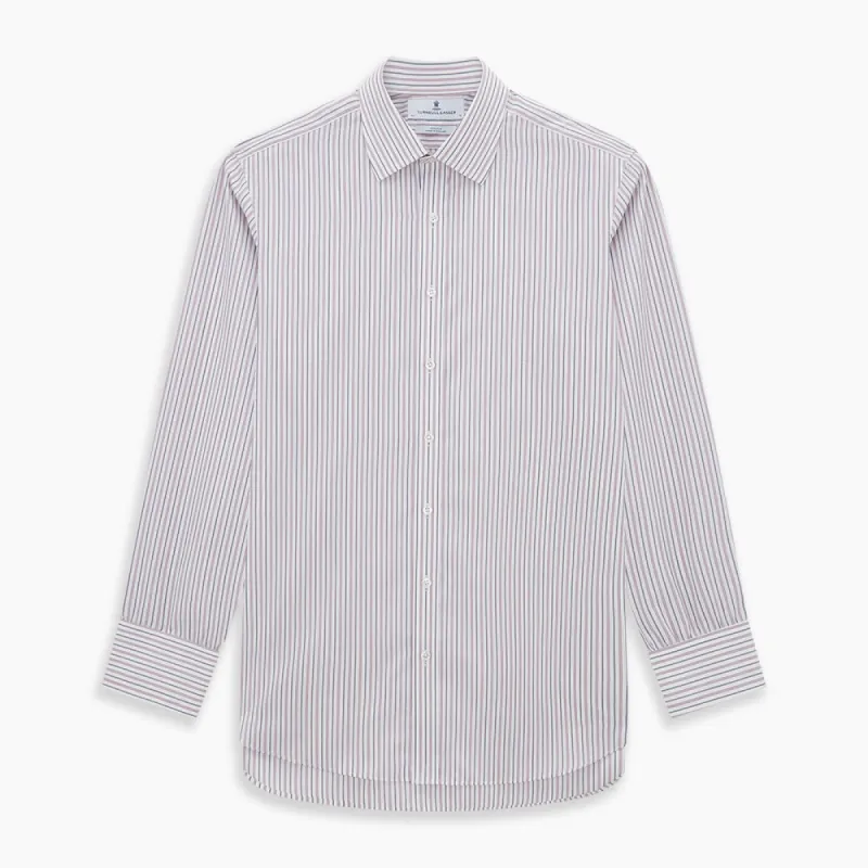 Red Multi Stripe Mayfair Shirt sold by Turnbull & Asser