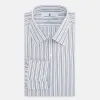Navy Multi Stripe Mayfair Shirt sold by Turnbull & Asser