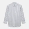 Navy Multi Stripe Mayfair Shirt sold by Turnbull & Asser