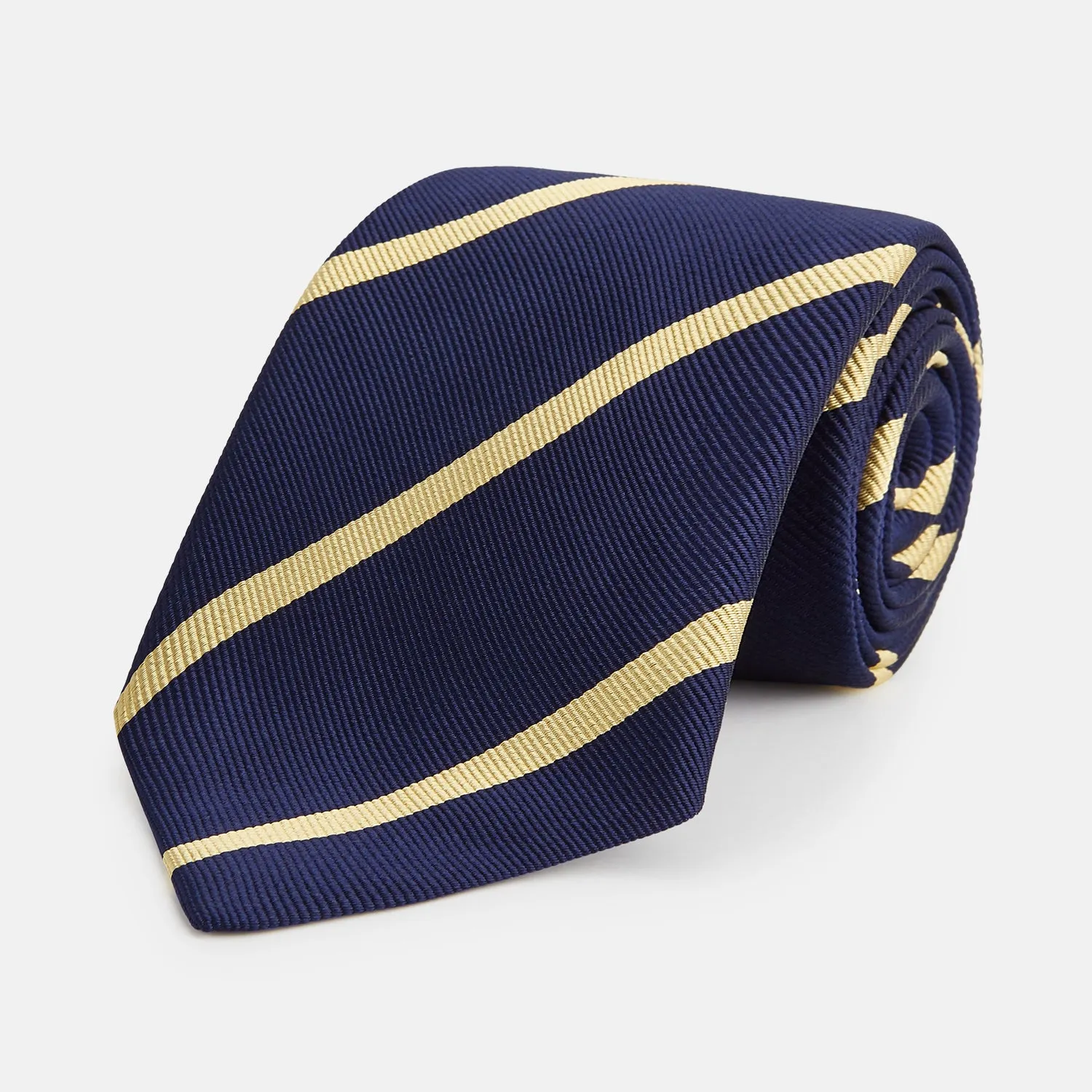 BLAZER STRIPE NAVY LEO TIE sold by Turnbull & Asser