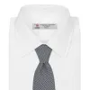White and black houndstooth Woven Silk Tie sold by Turnbull & Asser