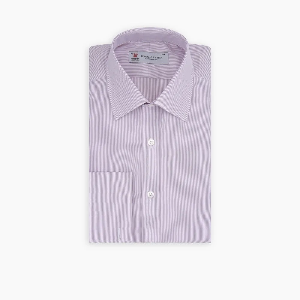 Hair Stripe Poplin Classic Fit Shirt with T & A Collar sold by Turnbull & Asser product image thumbnail 3