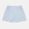 Blue Multi Stripe Godfrey Boxer Shorts sold by Turnbull & Asser