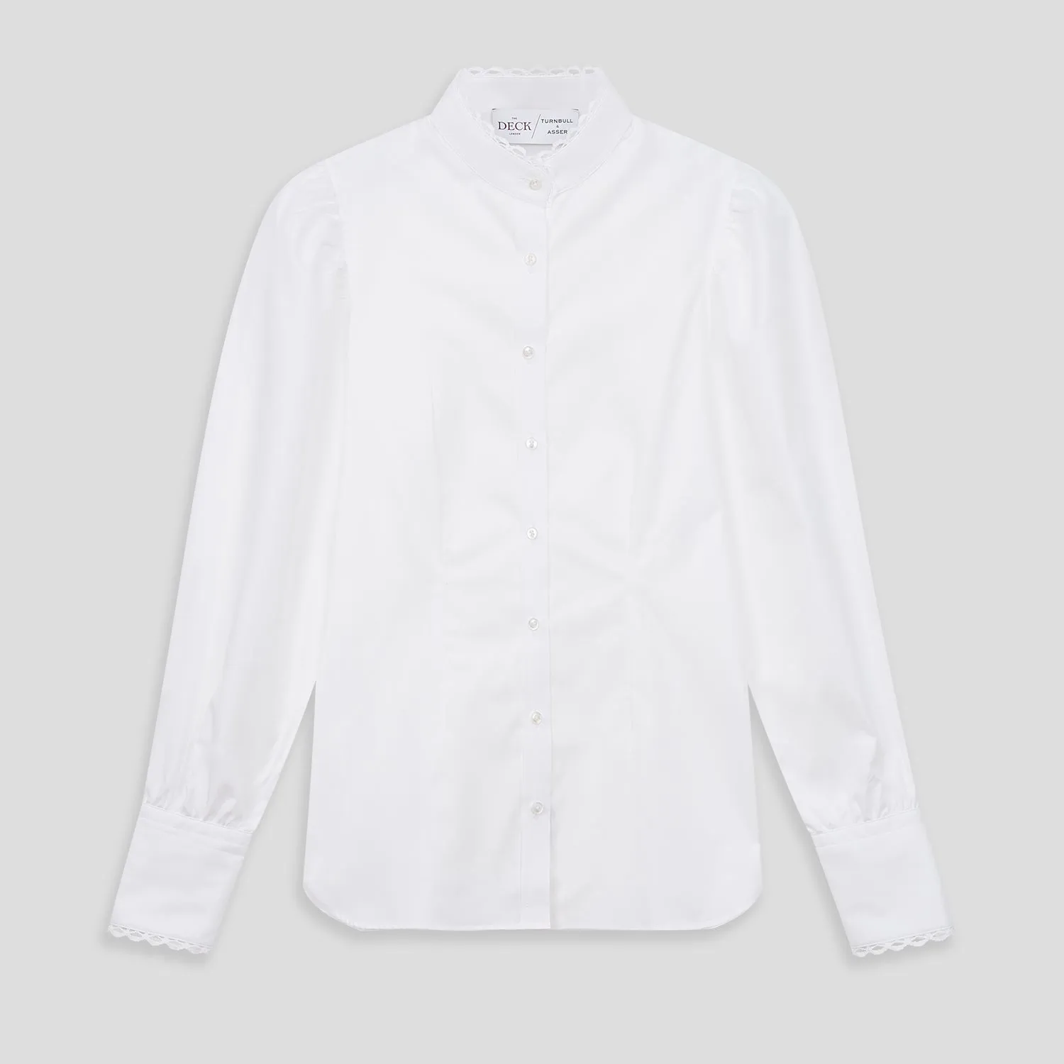 Turnbull and The Deck White Cotton Expressionist Shirt sold by Turnbull & Asser product image thumbnail 2