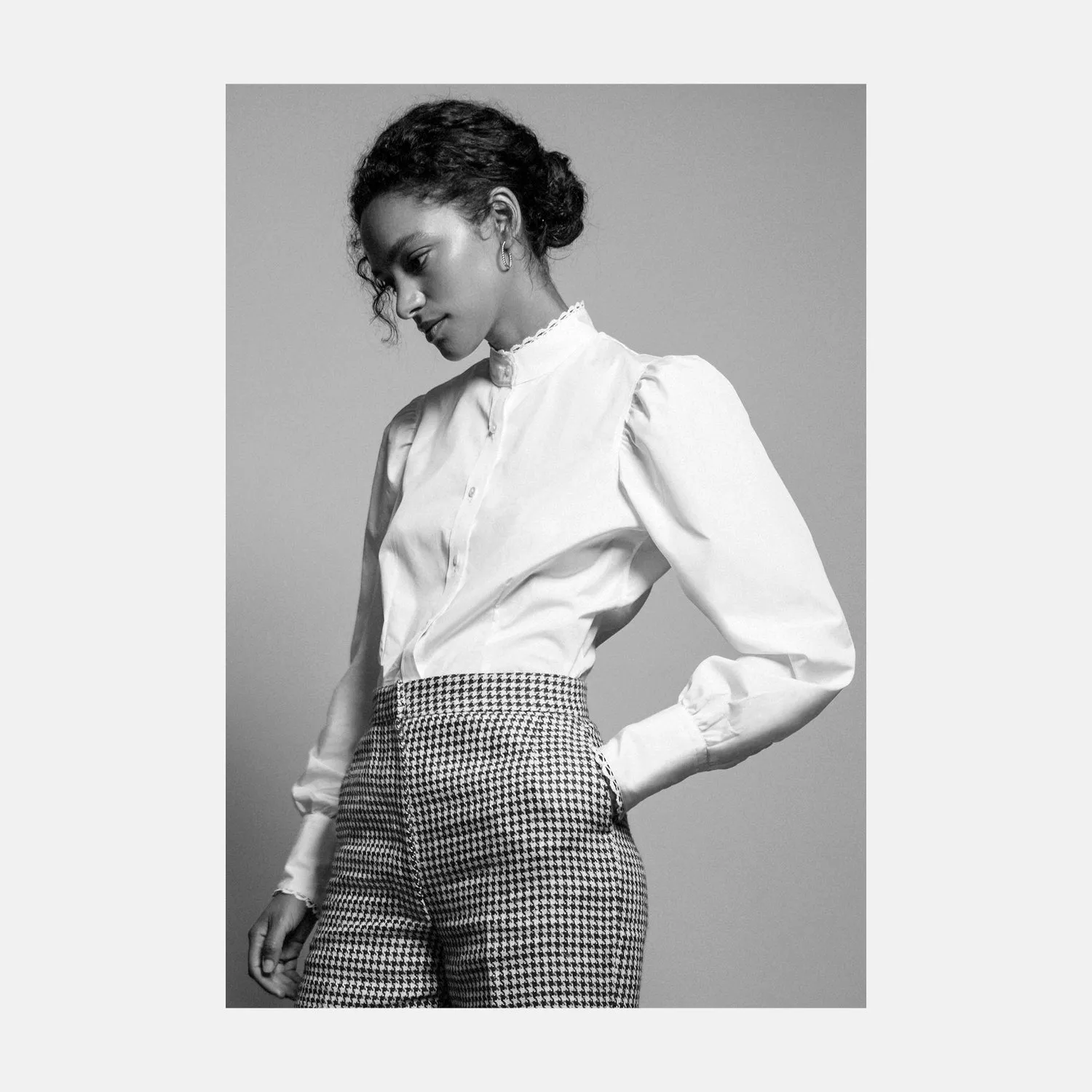 Turnbull and The Deck White Cotton Expressionist Shirt sold by Turnbull & Asser