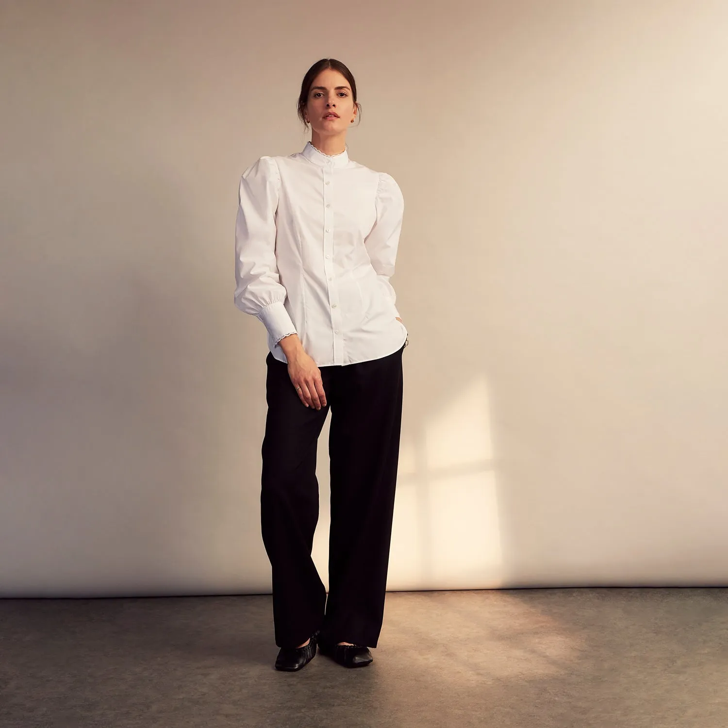 Turnbull and The Deck White Cotton Expressionist Shirt sold by Turnbull & Asser product image thumbnail 4