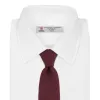 7 fold Grenadine Silk Plain Tie sold by Turnbull & Asser