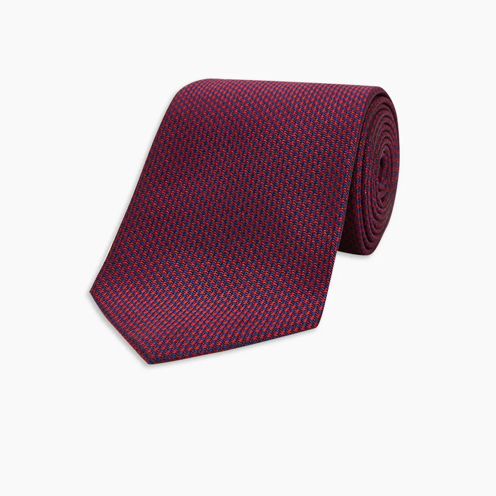 Burgundy Houndstooth-Silk Tie sold by Turnbull & Asser product image thumbnail 5