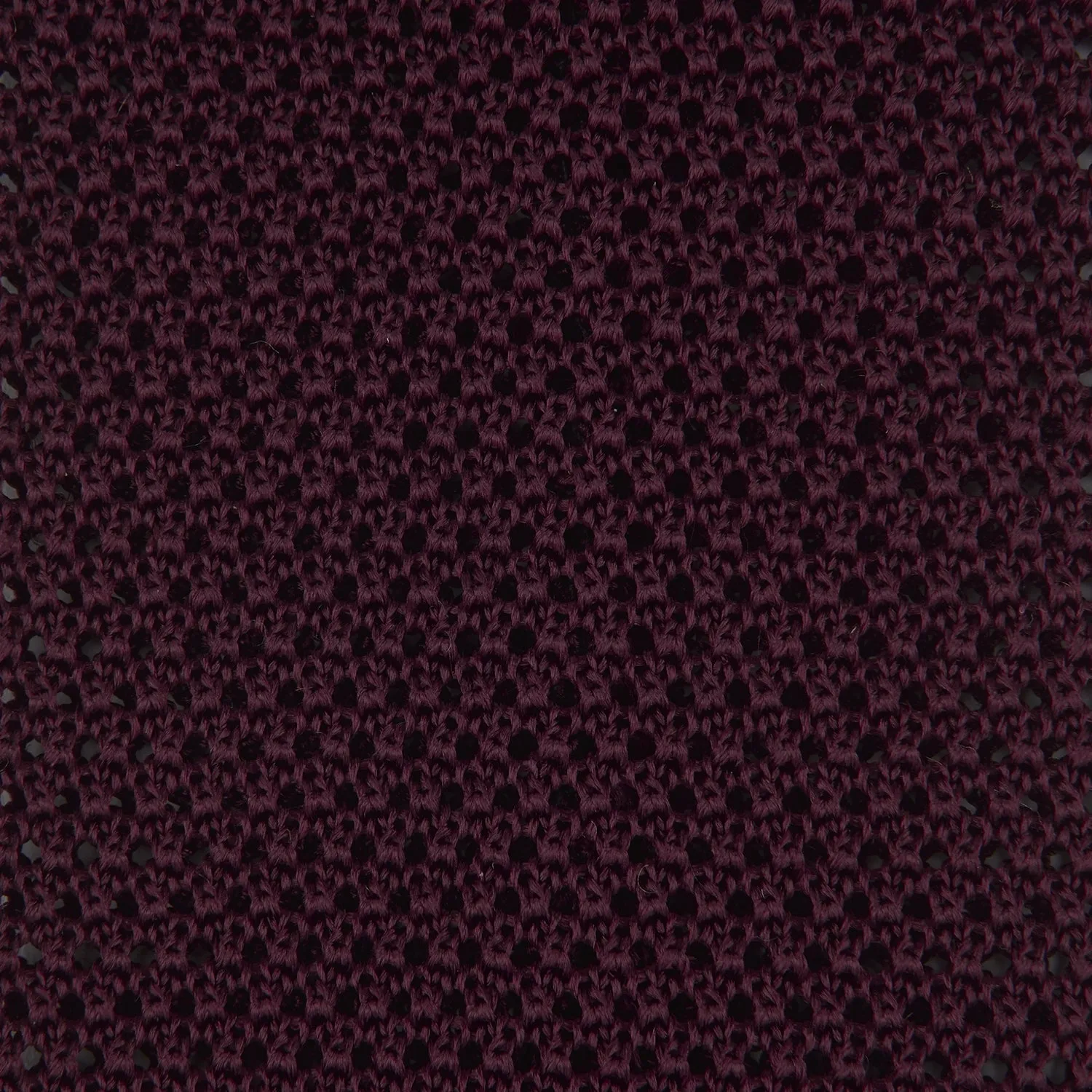 <div>Burgundy Knitted Silk Tie</div> sold by Turnbull & Asser product image thumbnail 3
