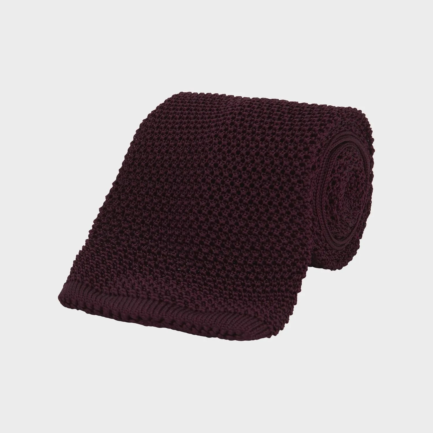 <div>Burgundy Knitted Silk Tie</div> sold by Turnbull & Asser