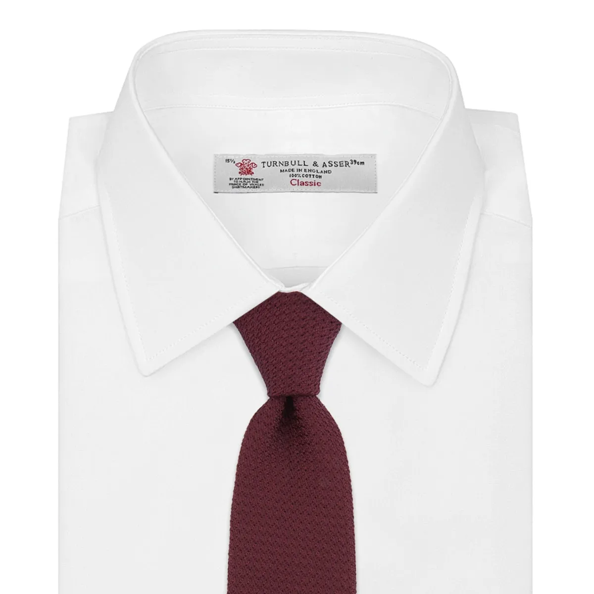 Plain Woven Grenadine Silk Tie sold by Turnbull & Asser product image thumbnail 2