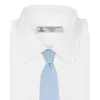 Plain Woven Satin Silk Tie sold by Turnbull & Asser