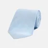 Plain Woven Satin Silk Tie sold by Turnbull & Asser