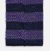 KNITTED STRIPE PURPLE TIE sold by Turnbull & Asser