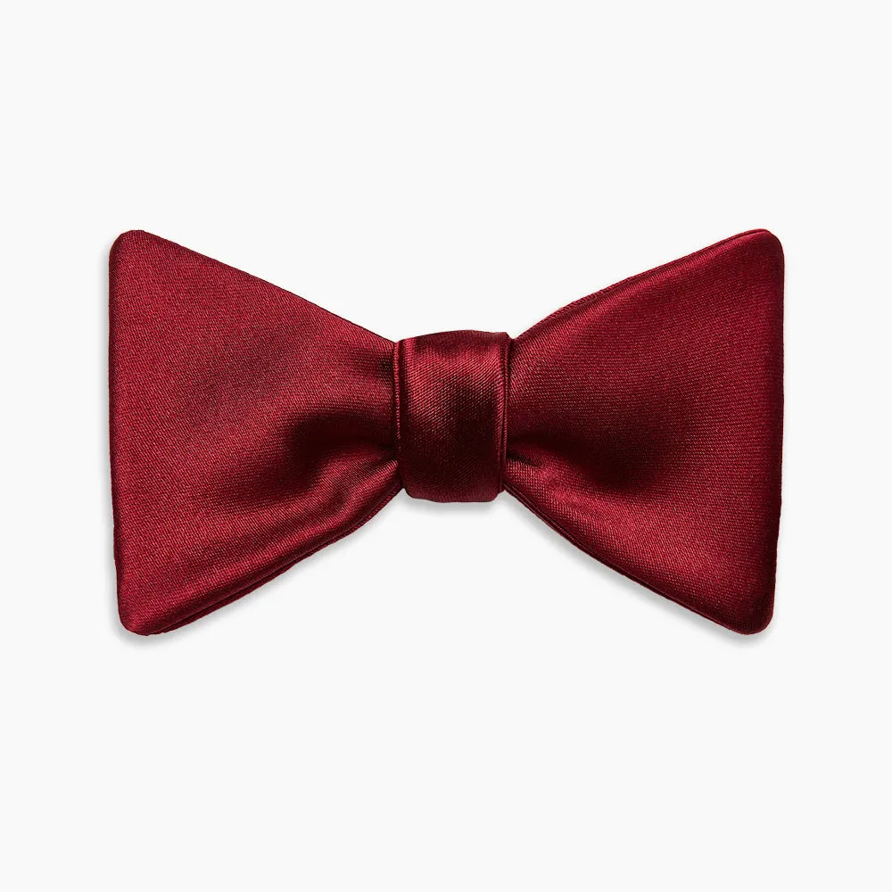 BURGUNDY SATIN BOW TIE sold by Turnbull & Asser product image thumbnail 4