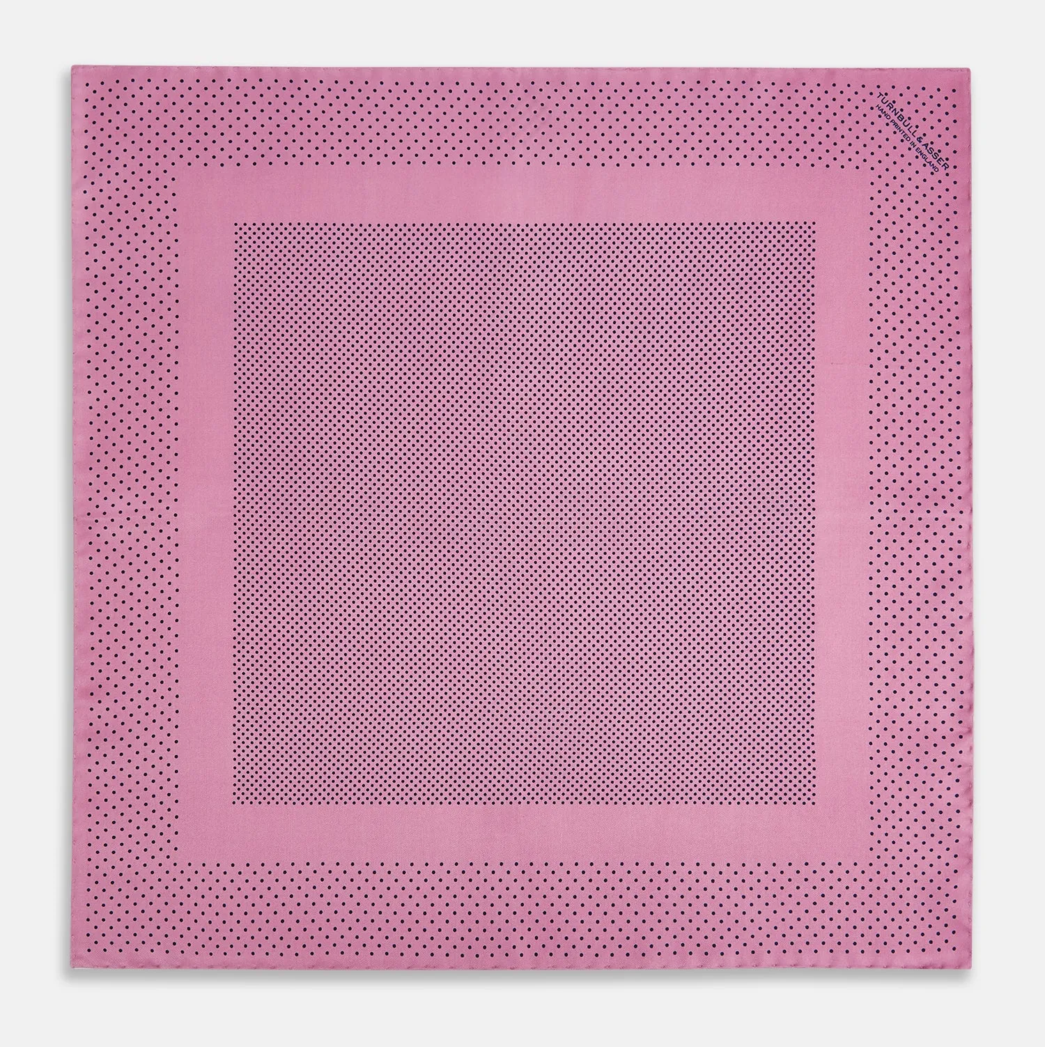 Pink Dot Silk Pocket Square sold by Turnbull & Asser product image thumbnail 4