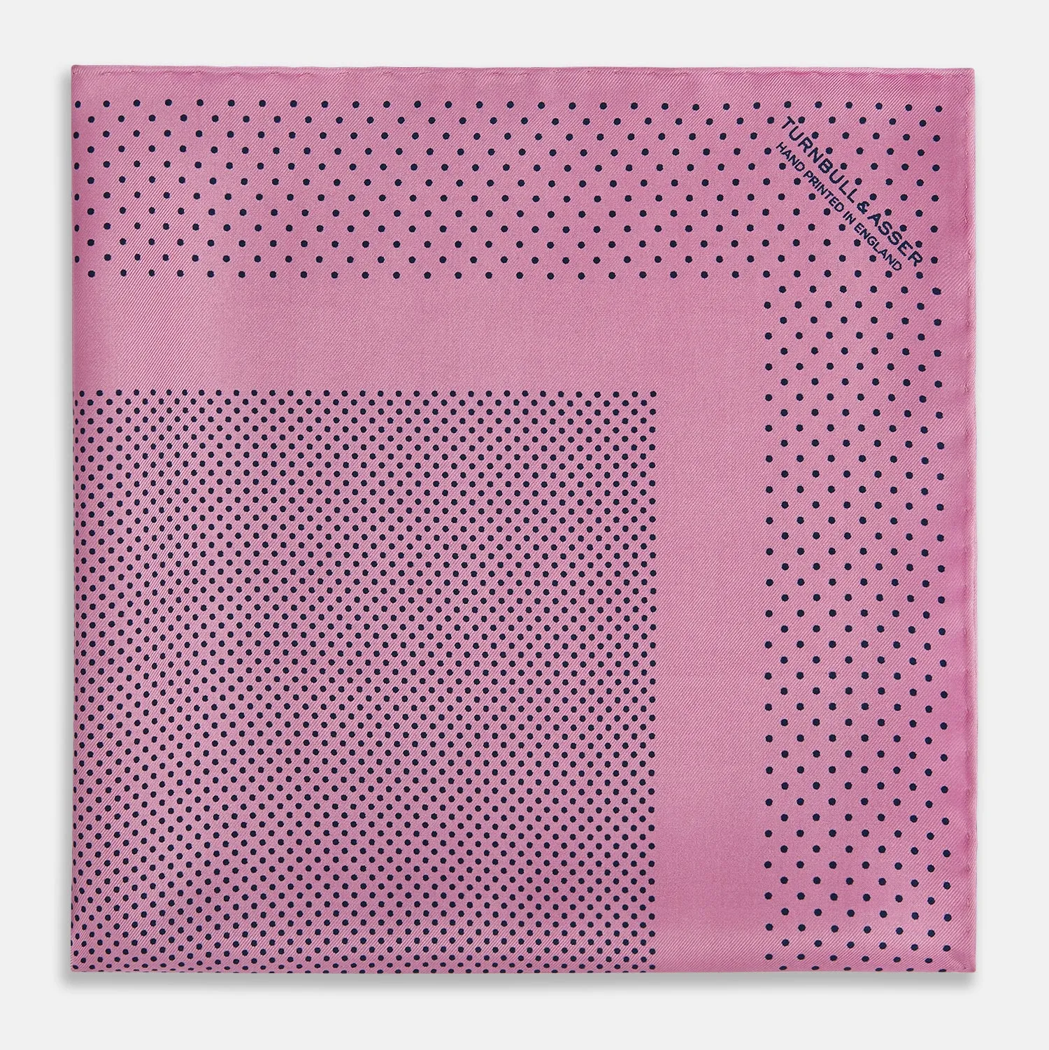 Pink Dot Silk Pocket Square sold by Turnbull & Asser product image thumbnail 3