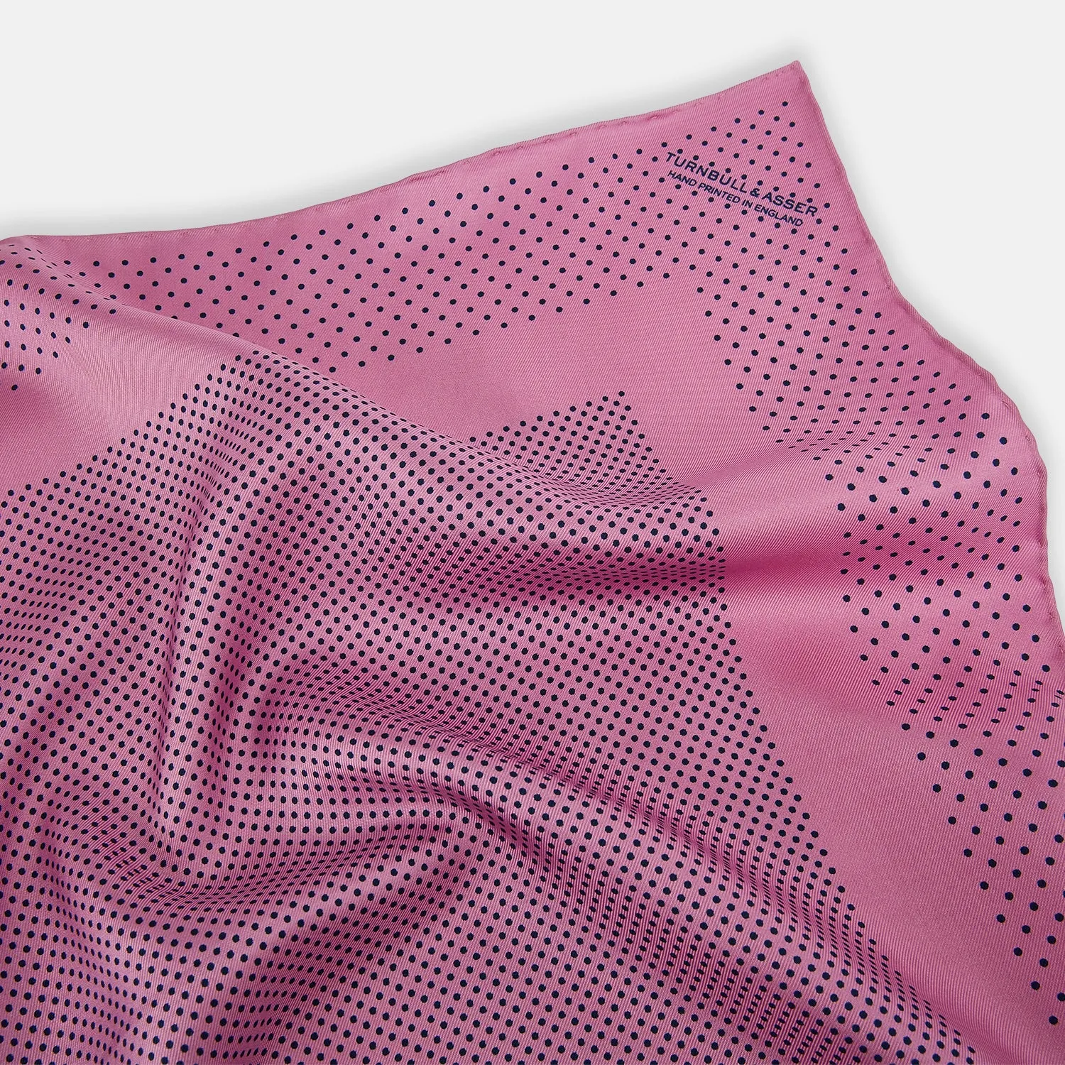 Pink Dot Silk Pocket Square sold by Turnbull & Asser product image thumbnail 2