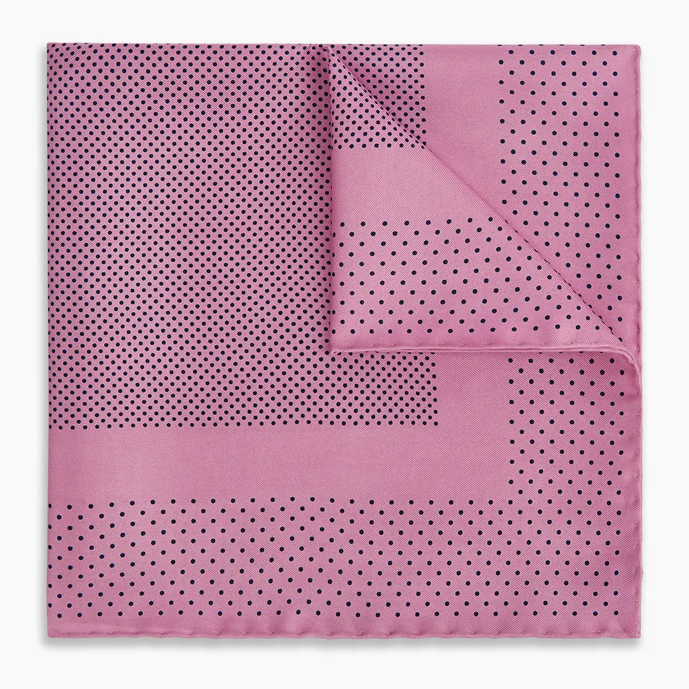 Pink Dot Silk Pocket Square sold by Turnbull & Asser product image thumbnail 5