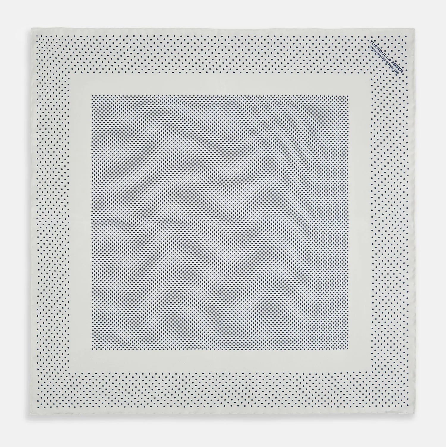 Cream Dot Silk Pocket Square sold by Turnbull & Asser product image thumbnail 4