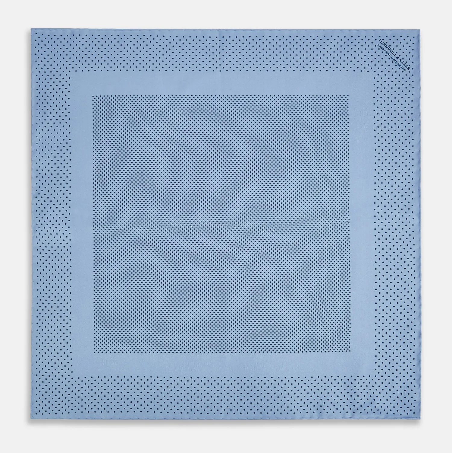 Pale Blue Dot Silk Pocket Square sold by Turnbull & Asser product image thumbnail 4