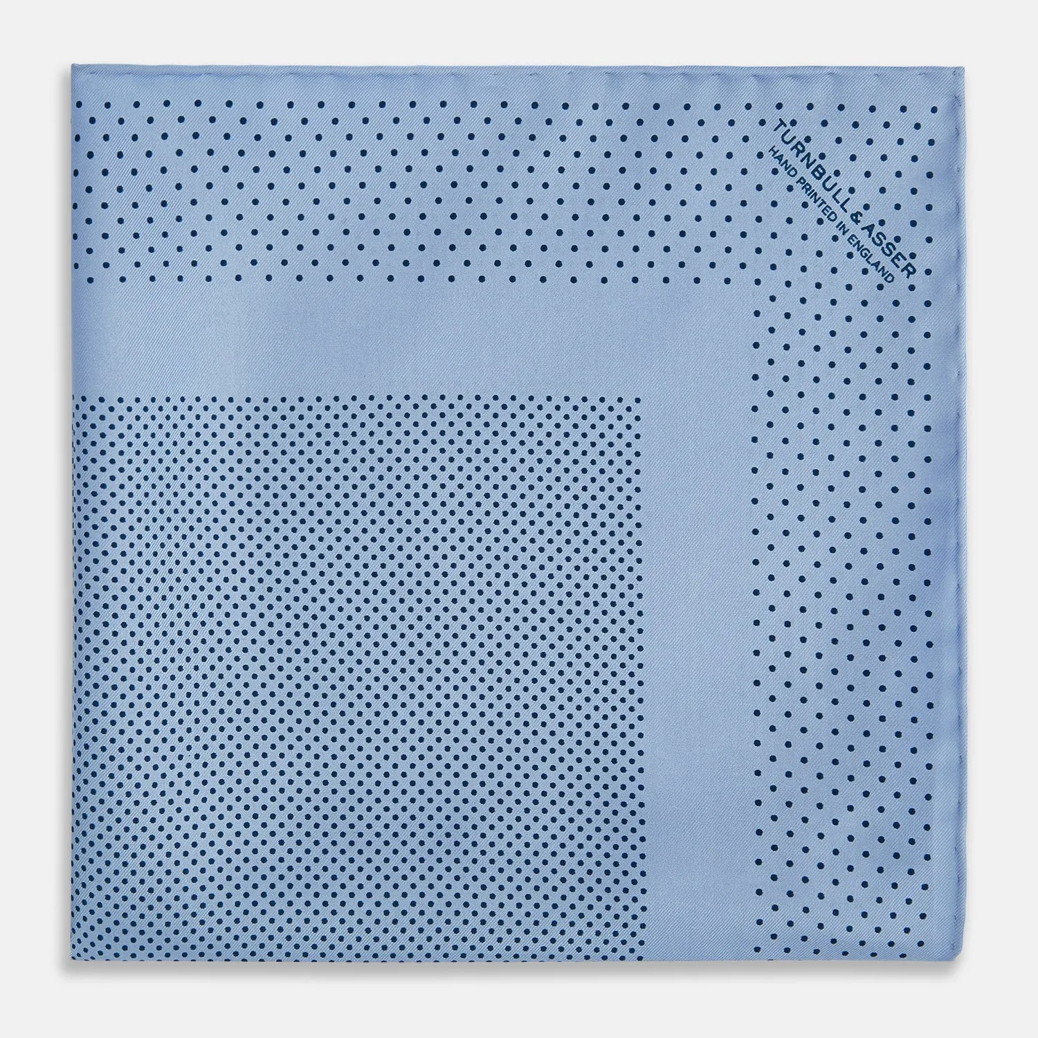 Pale Blue Dot Silk Pocket Square sold by Turnbull & Asser product image thumbnail 3