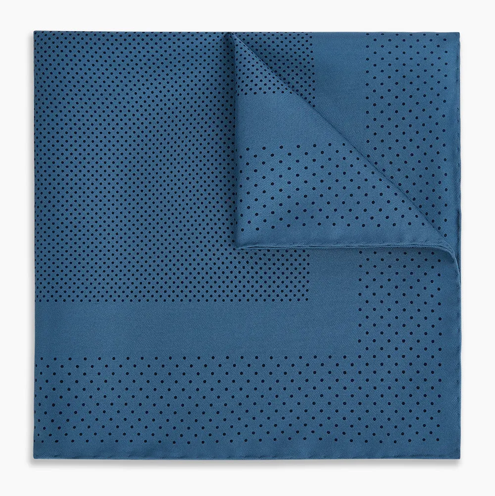 Blue Dot Silk Pocket Square sold by Turnbull & Asser product image thumbnail 5