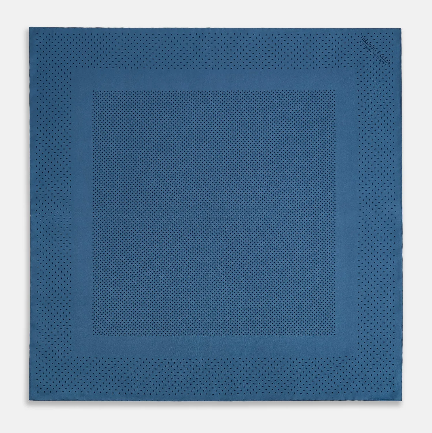 Blue Dot Silk Pocket Square sold by Turnbull & Asser product image thumbnail 4