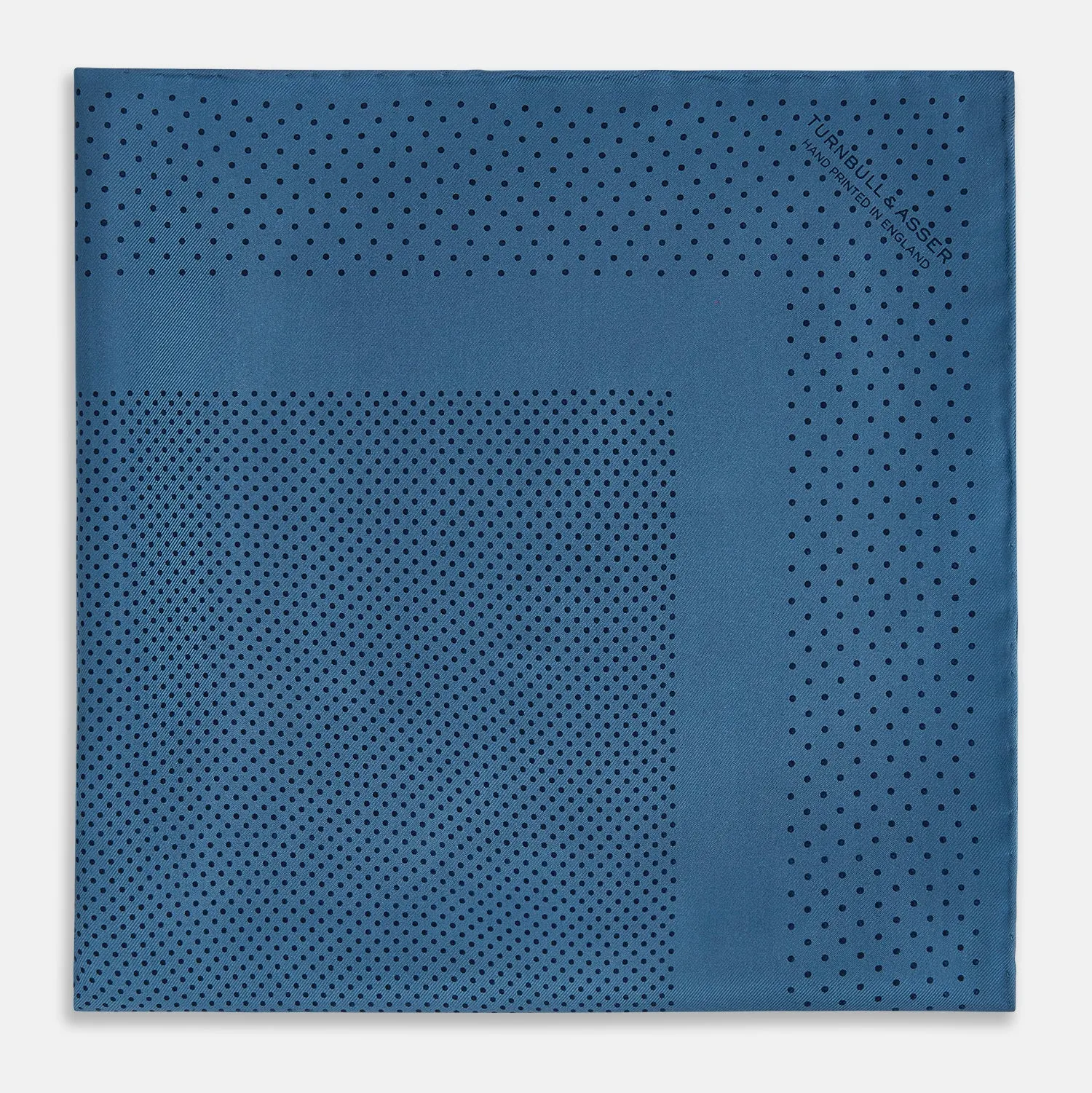 Blue Dot Silk Pocket Square sold by Turnbull & Asser product image thumbnail 3