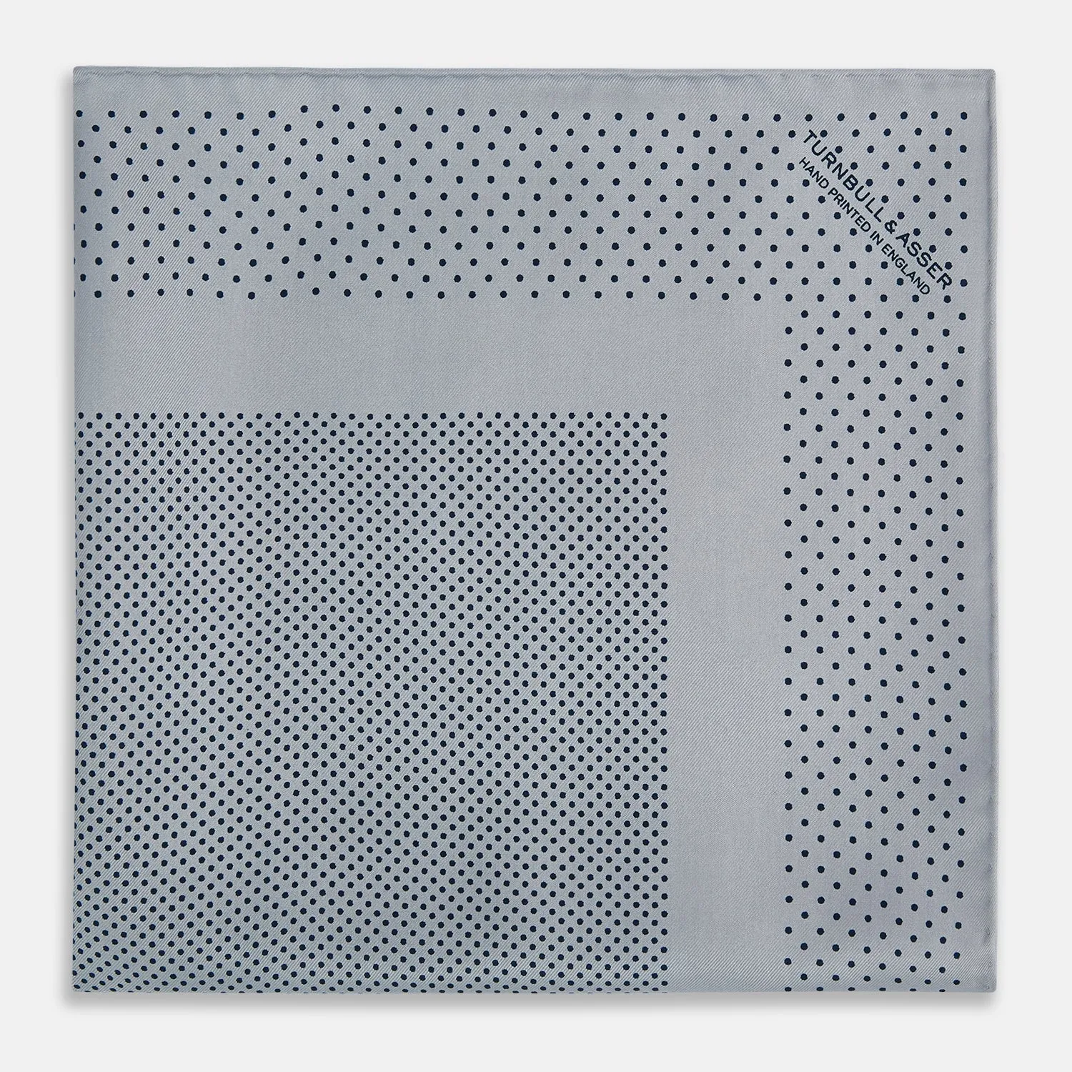 Grey Dot Silk Pocket Square sold by Turnbull & Asser product image thumbnail 3